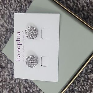 Lia Sophia cubic zirconia sparkle studs
